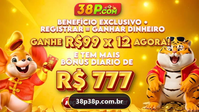 Promoção 38P — Registre e ganhe R$99 x12, bônus diário R$777